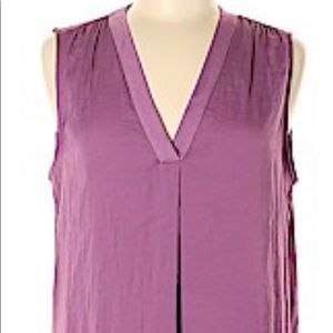 Silky Purple Vince Camuto Tank Blouse